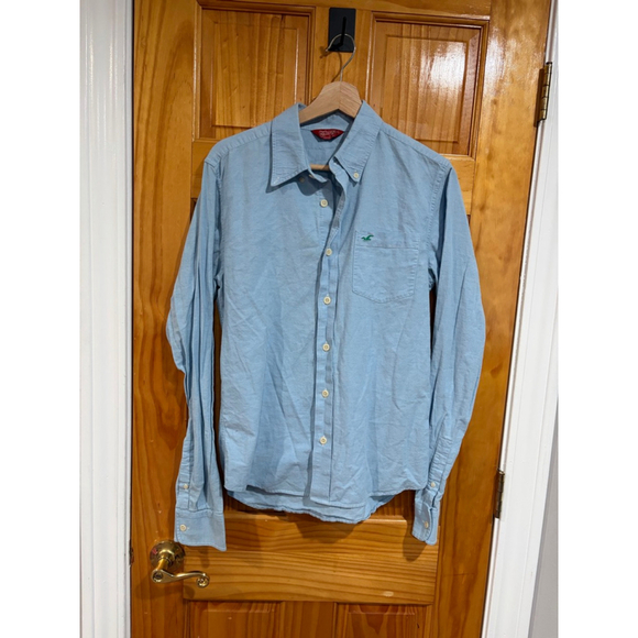 Hollister Other - Hollister Laguna Beach Mens Button Down Shirt Blue Oxford Cotton Long Sleeve M V